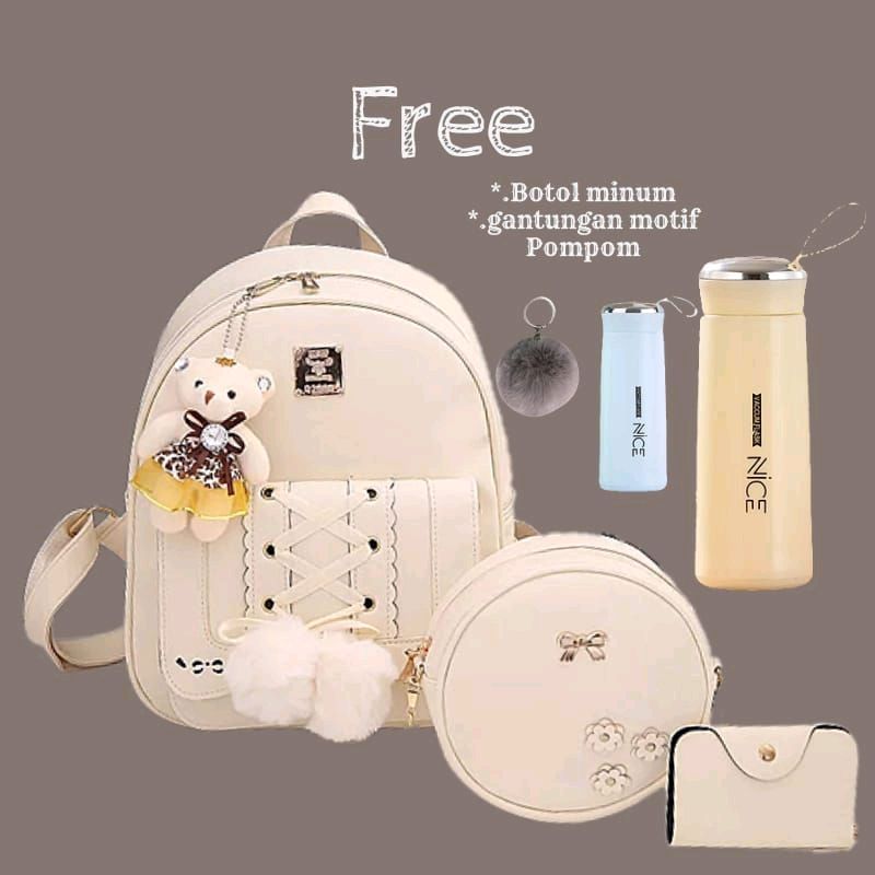 arl0414_'s tweet photo. Tas Ransel Bacpack Pompom Fashion Wanita Korea Ransel Siswa Sekolah Menengah Pertama Sekolah Dasar Dalam Ransel Jepang Free Botol Minum 👇 https://t.co/9Myw6uTSvl https://t.co/Ym9gVpVVdJ