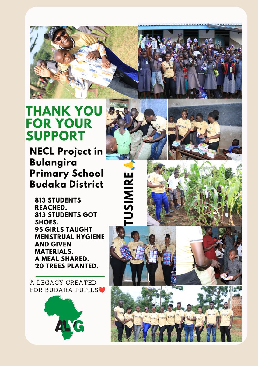 afrlyg's tweet photo. We are deeply grateful for all the support we had before, during and after the NECL(Nurture, Educate, Care, Love) project in Budaka District. We couldn't have done this without your help, Thank you very much.
The Legacy lives on in their lives. TUSIMIRE 🙏 https://t.co/nPGVyB7DvH