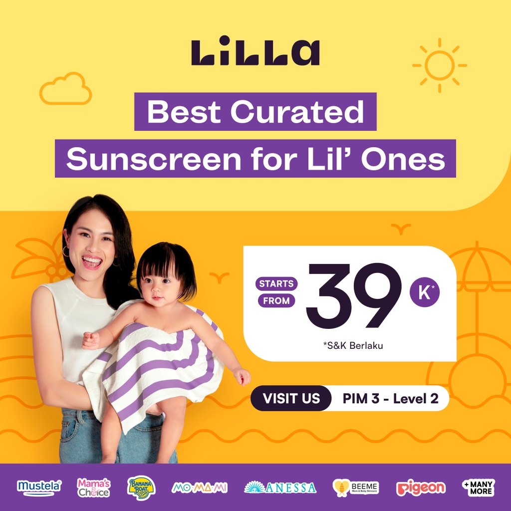PondokIndahMall's tweet photo. Lindungi kulit Si Kecil dari teriknya matahari dengan kurasi sunscreen dari @lilla_id 🌤️
Starts from 39K*😱
Yuk, kunjungi LILLA Store PIM 3 - Level 2 dan temukan sunscreen yang tepat untuk Si Kecil
*S&K Berlaku
#Lilla #LillaStore #MotherhoodGetsEasier https://t.co/pO9Y3uKWk1