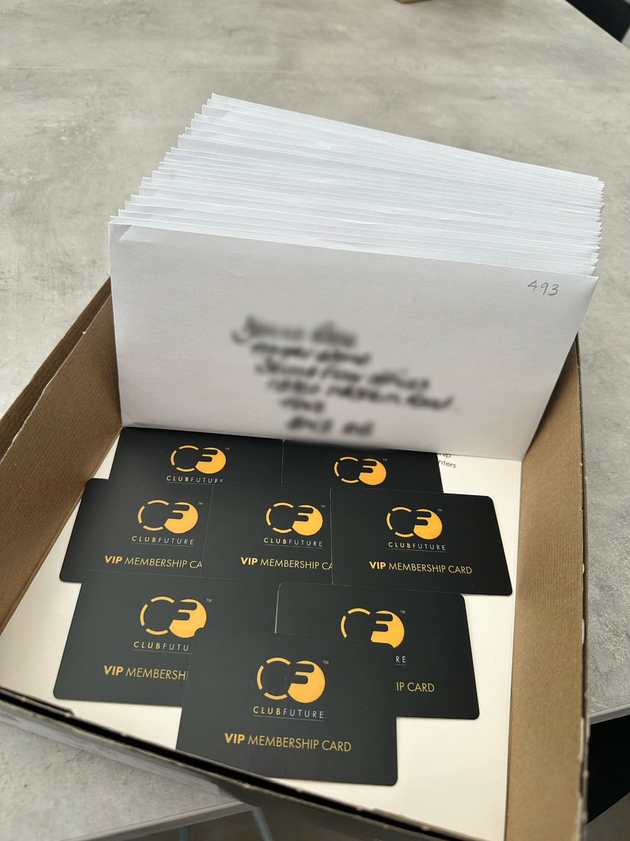 Future_Grp's tweet image. More Club Future VIP Cards being sent out to our amazing clients⚜️⭐️

We look forward to seeing you all at future events👏🏻

#clubfuture #vipclients #propertymanagers