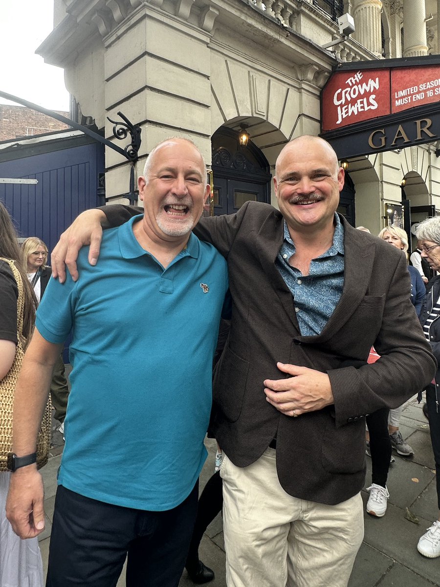 johnnydev66's tweet photo. Had a great birthday treat @crownjewelsplay yesterday, very funny and highly recommended! And it’s just struck me who @almurray reminds me of - Untouchables era Connery! Thanks for a great afternoon x https://t.co/qRevUCnptw