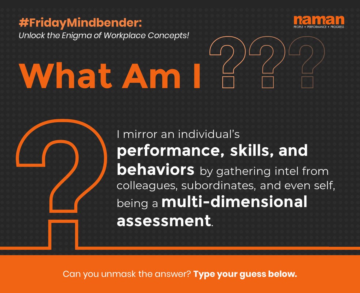NamanHR's tweet image. @Forbes reports 85% of #companies embrace this feedback as a developmental aid not just a #performancetool, honing skills &amp;amp; identifying growth areas via all dimensions. This #FridayMindbender we call out HR #professionals to unveil the identity of this multi-faceted mirror.