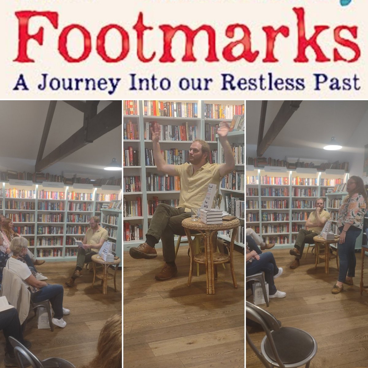Thank you so much to <a href="/Jim_Leary/">Jim Leary</a> for a truly fascinating insight into the archaeology of movement, routes and journeys.  Archaeology at its most vivid and animated!  👣 Signed copies of Footmarks are available in the shop today.