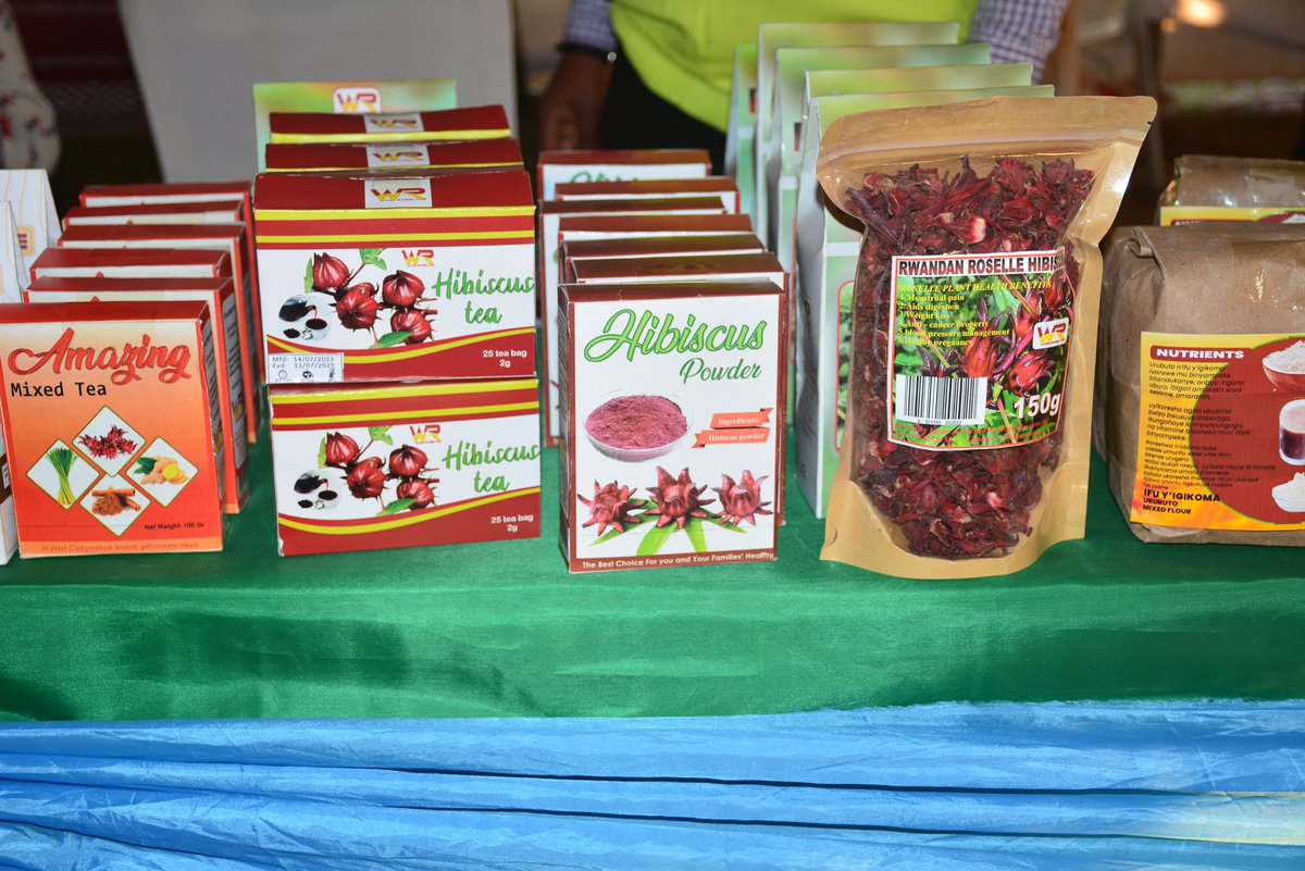 Work Roselyne Ltd ni kampani yongerera agaciro igihingwa cya Roselle Hibiscus ikoramo ibicuruzwa bitandukanye harimo amajyane,ifu ..(Hibiscus Powder,Hibiscus tea bags )
Tel: 0784252150
#RwandaAgriShow2023 #BuyfromYouth