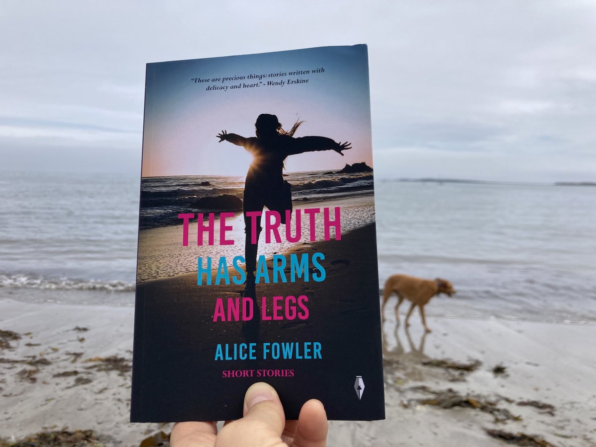 Some books you just have to take to the seaside 🌊#shortstories ⁦@fly_press⁩ #holidayread #TheTruthHasArmsAndLegs