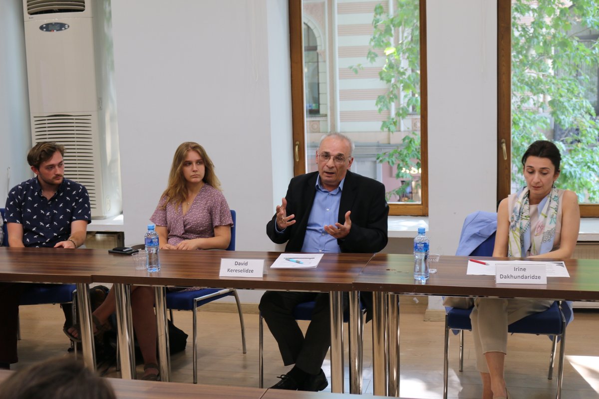 DIGeorgia_'s tweet photo. On 26-27 July, @DIGeorgia_ organized meetings with American students visiting🇬🇪 in the framework of the Critical Language Scholarship and Advanced Russian Language &amp; Area Studies Programs, sponsored by the  @StateDept and supported by @AC_Global.🇺🇸🇬🇪 https://t.co/trd6w60HtH