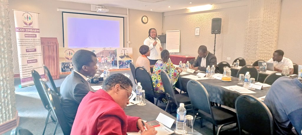 icodzimtrust's tweet photo. The ICOD ZIM Director @talentmaposa gives a brief insight into our work in the communities and an overview of the UPR Development program.  
@awdf01 @NEDemocracy @AWET_Apostolic @nangozimbabwe @WCOZIMBABWE @YetTrust @ShamwariyeMwana @DeafZimTrust @zhrc365 @GenderZimbabwe https://t.co/VHiBknwZ4Z