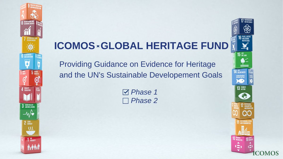 📒 ICOMOS x <a href="/GlobalHeritage/">Global Heritage Fund</a> Project Report, Phase 1  

The🎯? Identify best practices for #SDG-related data gathering, that small- to medium scale #heritageprojects can implement to create key guidance for its wider development and implementation.

➡️ buff.ly/3KfBp7a
