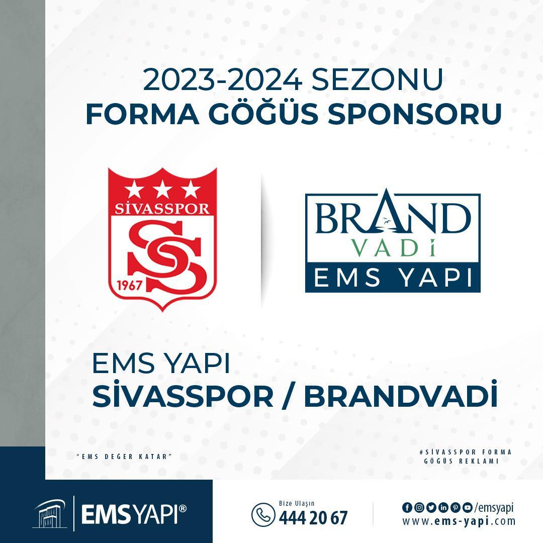 Markalarımızdan EMS YAPI 2023-2024 sezonundan başlamak üzere Sivasspor’un isim sponsoru oldu!
Başarılar diliyoruz. Kırmızı beyaz, Şampiyon Sivas!

#emsyapı #brandvadi #brandvadiistanbul #emsyapısivasspor #sivasspor 

@sivasspor

#emsyapı #sivasspor