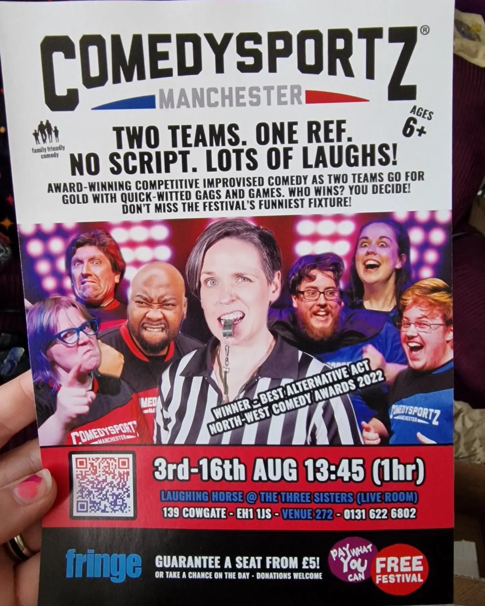 Heading to Edinburgh? #FillYerBoots with ComedySportz and The Totally Improvised Musical 3rd-16th August - part of @freefringefest! Award-winning improvisers with shows for everyone. And for this week's #QuickFlyer #FlyerFriday we have our actual flyers! #EdFringe23