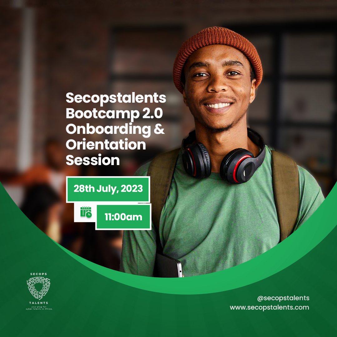 secopstalents's tweet photo. It's about to set off 🚀🚀🚀

Yes, you got it right. It's what we've all being waiting for; secopstalents's BootCamp 2.0 official kickoff! 🥳🥳🥳

#secopstalents #onboarding #bootcamp #learning #community https://t.co/ALrt6v9Mwm