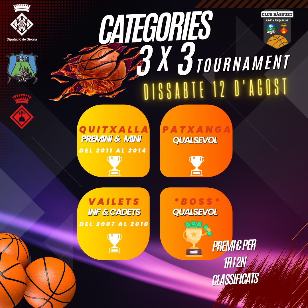 Gent del bàsquet, sé que sóc més pesat que l'arròs cubat... AJUDE-NOS a DIFONDRE aquest 3x3 (ens falta ben poc per poder tancar categories!! No volem deixar a ningú sense jugar!!) PLEASE