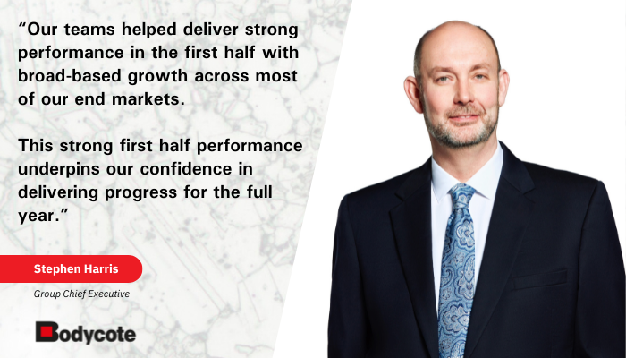 bodycoteplc's tweet photo. Bodycote’s Group Chief Executive, Stephen Harris, and Ben Fidler, Chief Financial Officer, presented the Group’s 2023 Interim Results.
View the results on our website: https://t.co/FbXowepIBb
#Bodycote #InterimResults2023 https://t.co/aemAsokXpd
