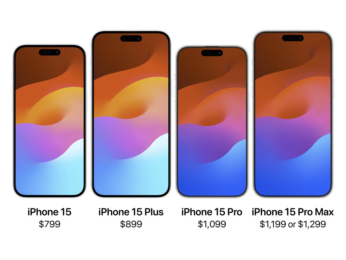 Vishal_Hodage's tweet photo. The prices of the iPhone 15, Plus, Pro, and Pro Max have been leaked online.

Apple is expected to host its next event in September this year.

The new 2023 iPhone 15 Pro models are said to be very expensive.

Here are the first look of iPhone series.👇👇 https://t.co/jIPzTEtSlx