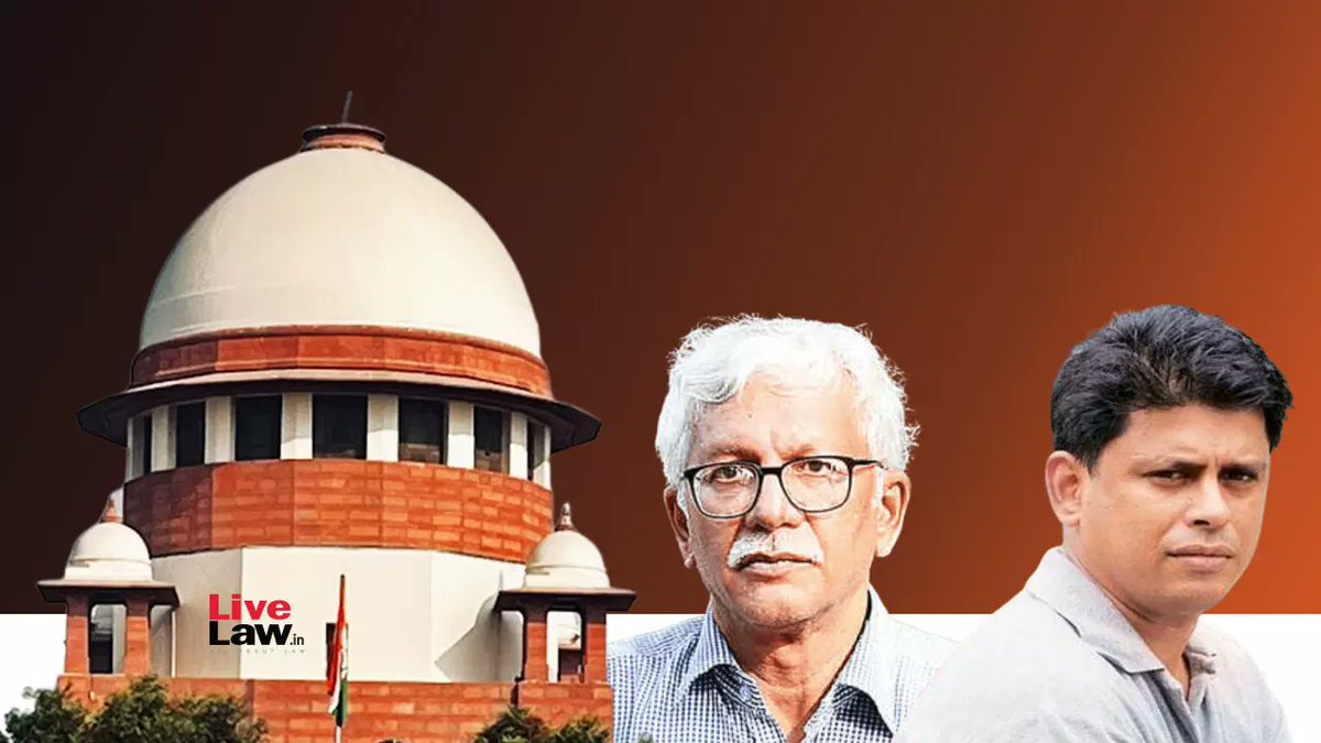 LiveLawIndia's tweet photo. #BREAKING

#SupremeCourt grants bail to Bhima Koregaon accused Vernon Gonsalves &amp; Arun Ferreira who are facing charges under the Unlawful Activities (Prevention) Act, 2002, for alleged Maoist links.

#SupremeCourtofIndia #BhimaKoregaon #UAPA https://t.co/YUpHlJZhgB