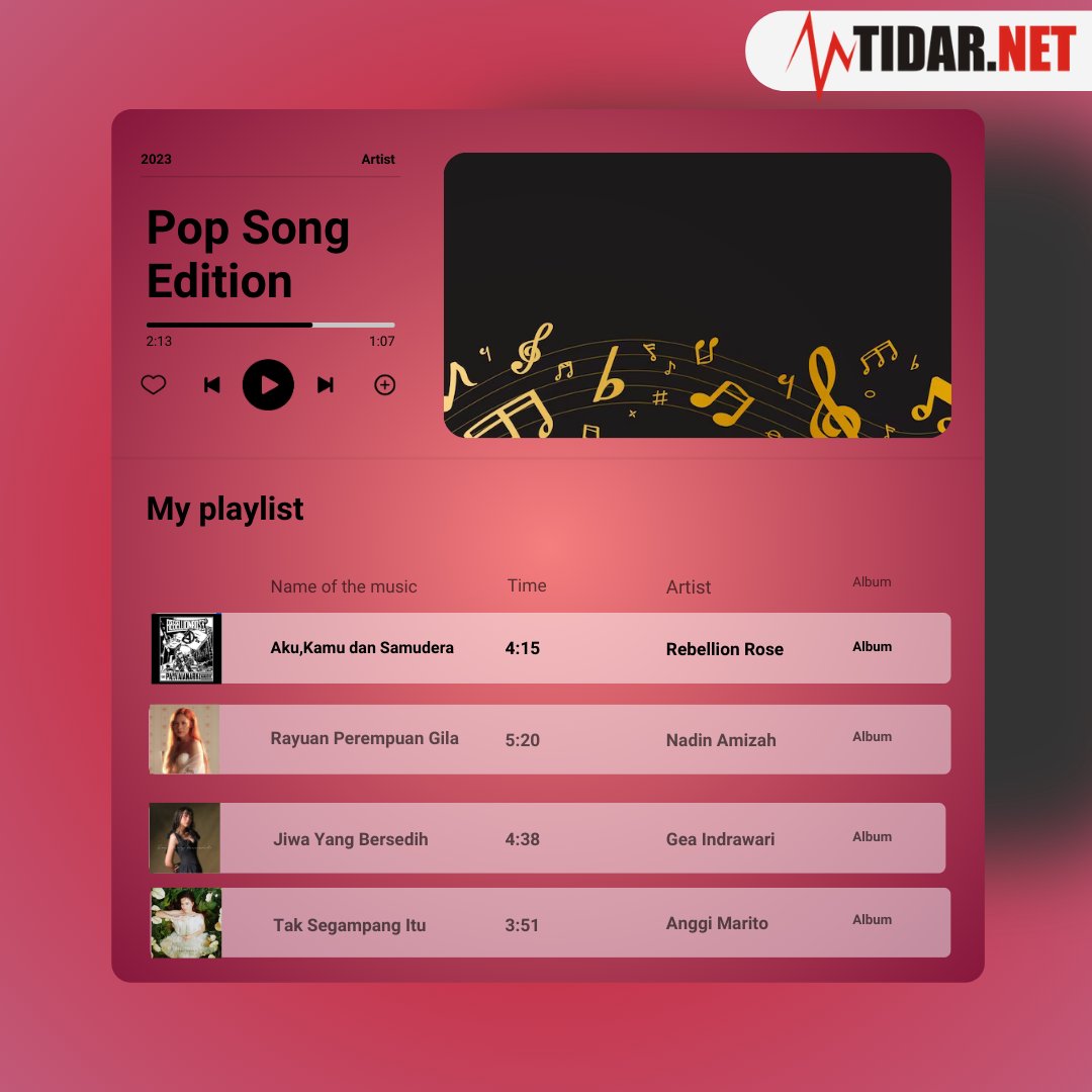 TidarNet's tweet photo. Hai Sobat https://t.co/XGzo49LMSs gimana nih kabar kalian ? besok sudah masuk weekend nih, yang di rumah aja coba yuk kita dengerin musik bareng. Mimin punya rekomendasi lagu pop indonesia 👉👉check it out 👉👉
#sobattidarnet #bersamatidarnet #gotodigital #musikpopindonesia https://t.co/3oKEZLO96L