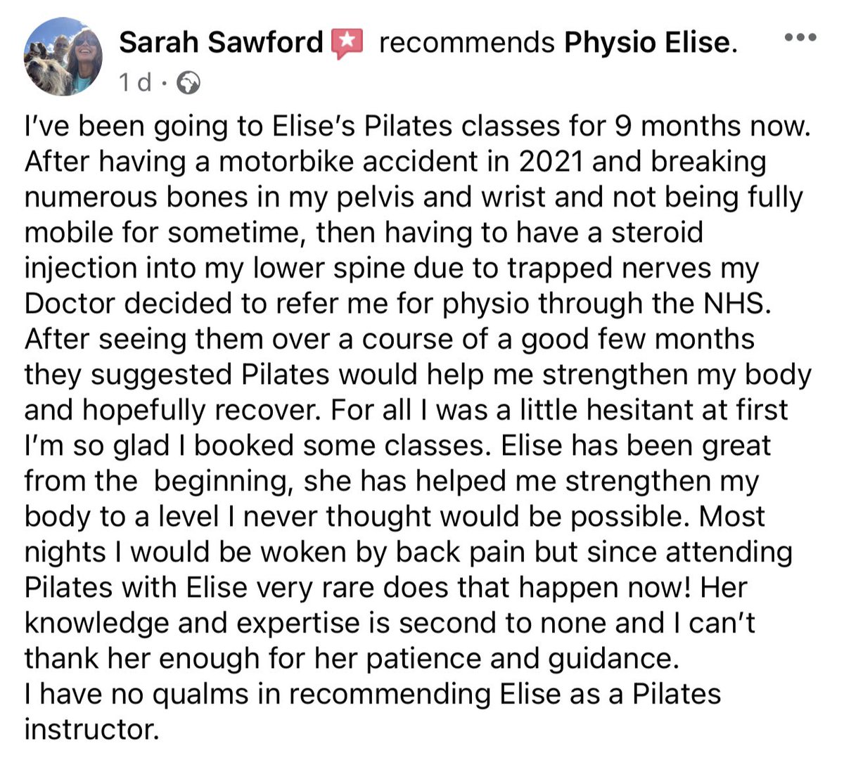 physioelise's tweet photo. 𝙃𝙖𝙥𝙥𝙮 𝘾𝙡𝙞𝙚𝙣𝙩 = 𝙃𝙖𝙥𝙥𝙮 𝙋𝙝𝙮𝙨𝙞𝙤 🥰
#physio #physiotherapy #physioledpilates #pilates #harrogate #matpilates #clientfeedback #clientsatisfaction
https://t.co/t2oP788fy2 https://t.co/4yqAuGFpFg