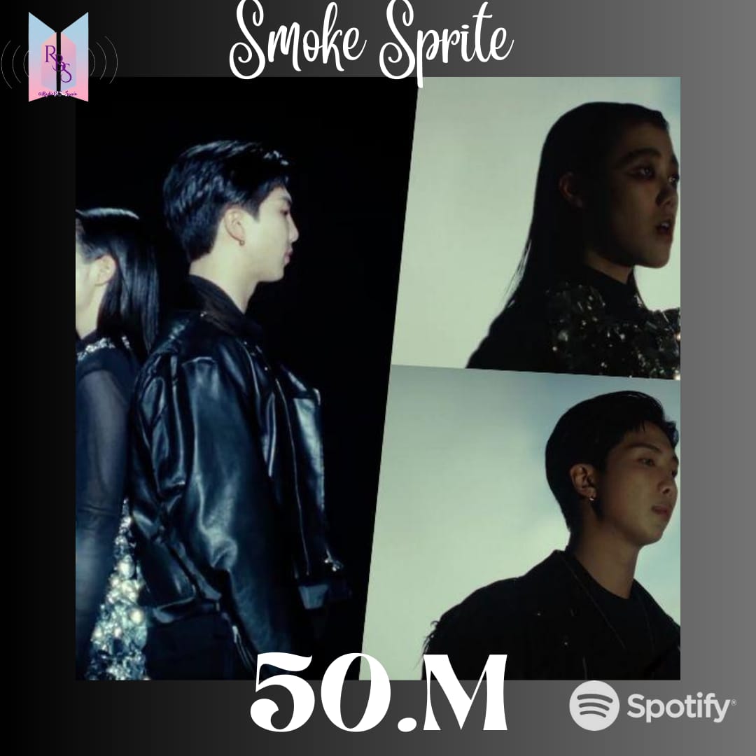 Buenas Noticias 'Smoke Sprite' de So!YoON! feat #RM of #BTS @BTS_twt ha superado 50 millones de streams en Spotify!  
Congratulations RM
Gracias ARMY!!
open.spotify.com/track/5YSkDxmH…

#SmokeSprite #SmokeSpritexRM