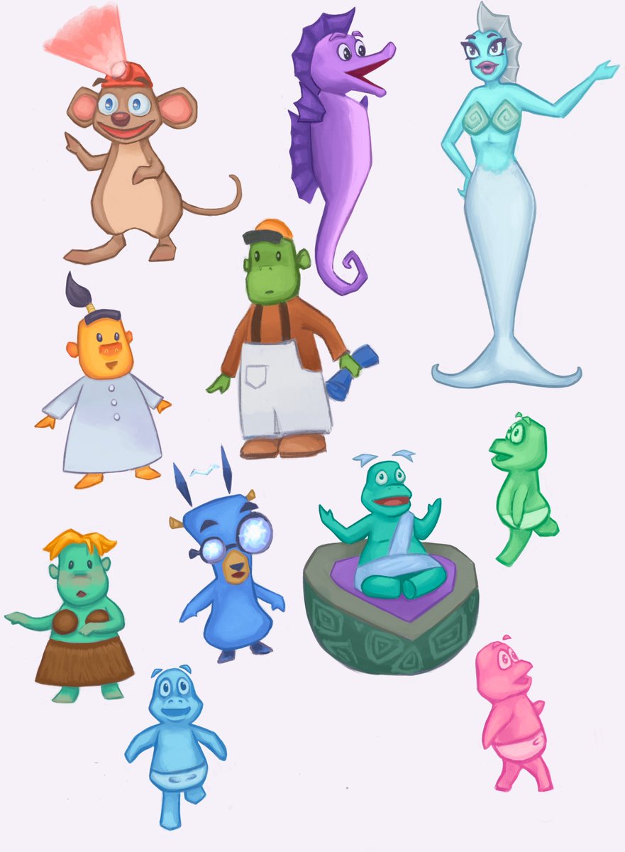 Starglosss's tweet photo. Drew every level NPC from Spyro 2! ✨ https://t.co/Eb0QnZHdCe