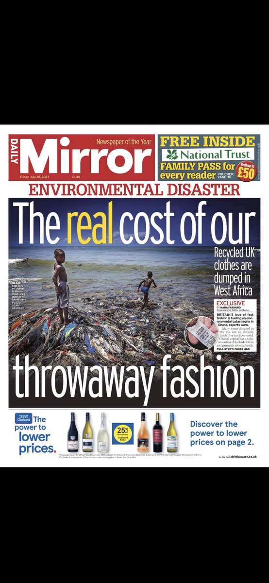 Ghana is drowning in our throwaway fashion - fuelling pollution & poverty. We can’t ‘recycle’ our way out this problem, we simply need to stop buying so much & better quality #fastfashion @theORispresent @DailyMirror 📸@adam_gerrard mirror.co.uk/authors/nada-f… #ghana #Accra