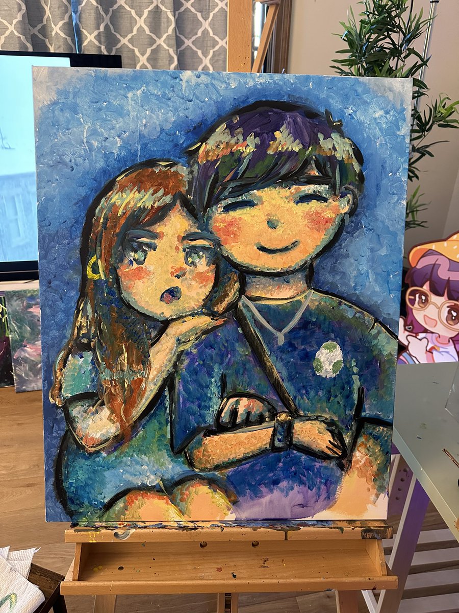 LilyPichu's tweet photo. painted John and Jodi 🥰 https://t.co/0fN50tInmy