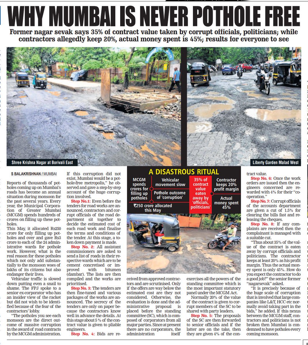 mumbaimatterz's tweet photo. And this may more or less be the Technology of how Mumbai is going to get it's CONcrete Roads, with a promise of being Pothole Free...

&amp;

We the people believe it..

No wonder most of them are cracking up..

Thanks @fpjindia for highlighting what every one in Mumbai knows. https://t.co/vyVen9a3eA