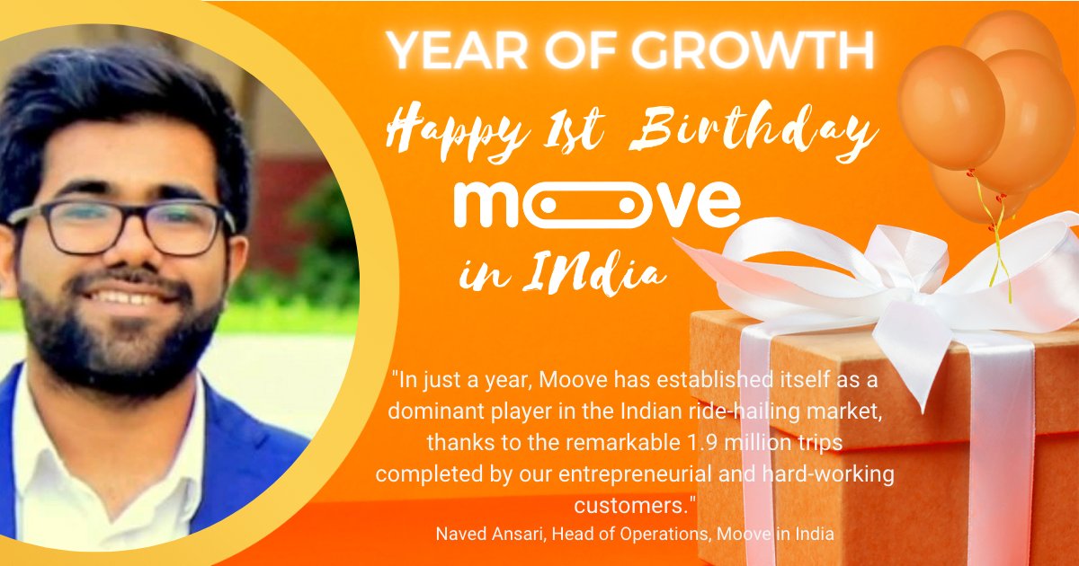 This month we have been celebrating 1 year in India - key to our electrification commitment! Plan: 10,000 EVs in 3 yrs driving innovation investment &amp; reduce emissions Read 👇🏿 to find out more #MooveIndia #theyearofgrowth moove.io/blog/Moove-ind…