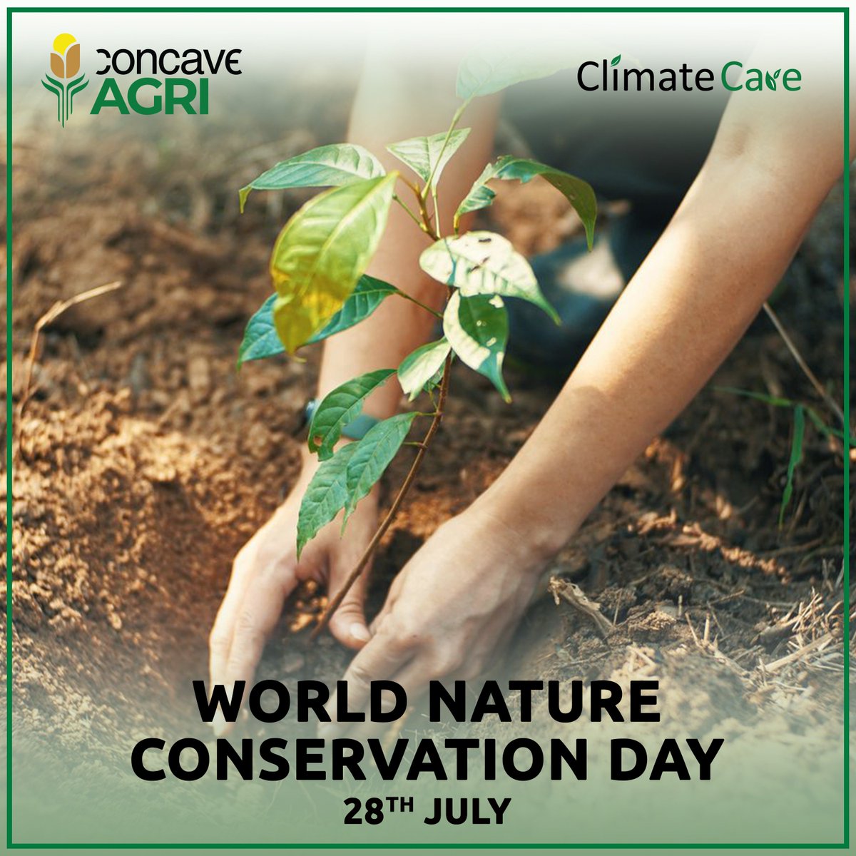 Wishing you a Happy World Nature Conservation Day!🌎🌿 At Concave AGRI, we believe in preserving the environment and promoting climate-smart practices.💚 

#WorldNatureConservationDay #ProtectOurPlanet #GreenRevolution #SustainableLiving #ConcaveAGRI #ClimateCare