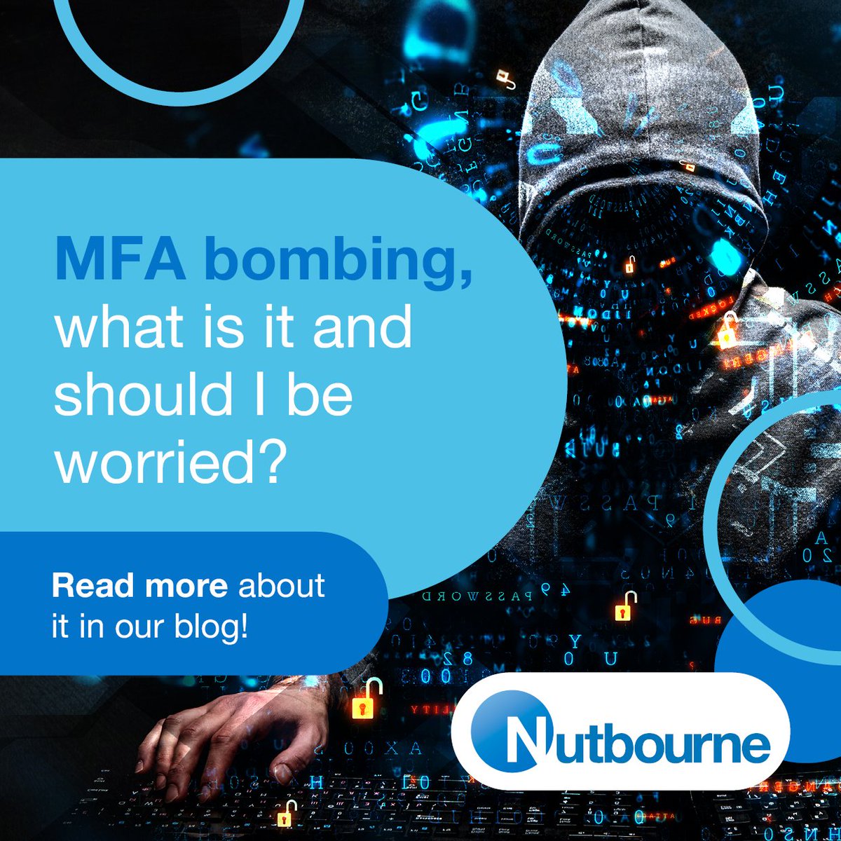 Multi-factor Authentication (MFA) is the cornerstone of cyber security and with good reason. MFA makes it harder for cybercriminals to hack your accounts and prevents them from stealing sensitive information. Read more on our blog: nutbourne.com/2023/04/24/wha…