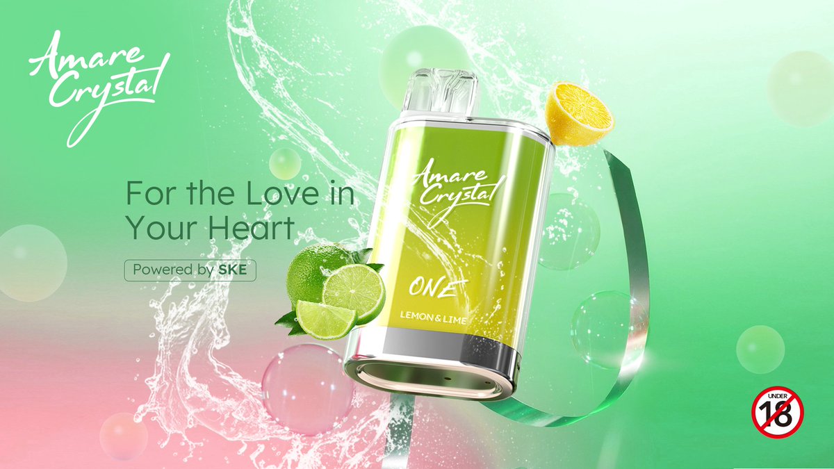 🍋Perfect fusion of lime and lemon to cool you down this summer😊

Warning: 18+Only
#amarecrystal #one #ske #skecrystal600puffs #skevape #crystalbar #crystal #vape #disposable #bestflavours #ukvape #ukdisposable