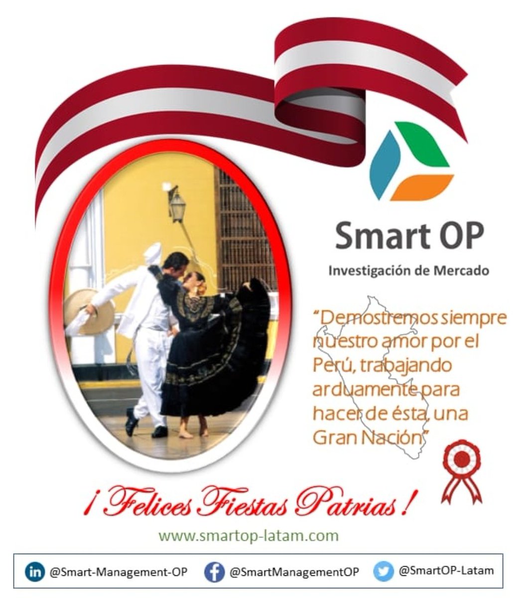 smartop_latam's tweet image. Este 28 de Julio festejamos nuestras Fiestas Patrias, que en esta ocasión podamos pasarlo en mayor unión y aprendamos que todos los compatriotas somos Hermanos. ¡Arriba el Perú!

smartop-latam.com