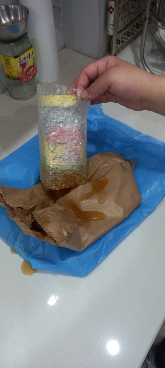 RxFinderArpit's tweet photo. Dear @Milkbasketin #MilkBasket
There’re repeated complaints against your service/delivery team. Now it’s damaged #HoneyBottle delivered to us.Order details & damaged product photos attached.
Kindly revert with resolution at the earliest.
@jaagograhakjago #HomeDelivery #EConmerce https://t.co/7Mheomz4bC