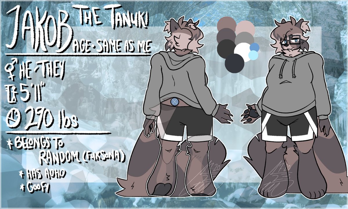 RandomExists's tweet photo. I should probably mention, but I have a new sona ref sheet now! Done once again by @/rosiee204! https://t.co/QEjWywsfX0