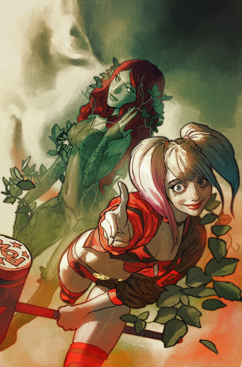 Harley Quinn & Poison Ivy (comic, 2019) Artist: Gerald Parel (@GeraldParel)