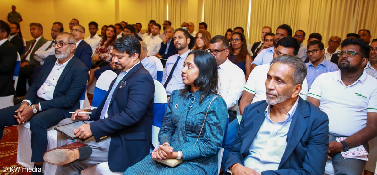 kanchana_wij's tweet photo. A discussion organized by the European Chamber of Commerce on the “Transition to an Energy Secure Future” was held yesterday. Global energy trends, SLs renewable energy policy targets, ongoing reforms of the sector, investments & infrastructure development for renewable energy integration was discussed.  Industry Stakeholders, Investors, Members of the Chamber participated.