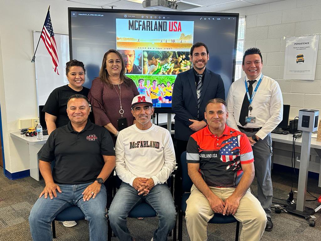 Thank you @HReyna_SISD @CCalderon_SISD for an amazing afternoon with the Disney McFarland USA Diaz Brothers. Our HD Hilley Staff enjoyed the stories and experiences they shared. What an honor having them on our campus. <a href="/SocorroISD/">Socorro ISD</a> @ssaucedo_HDHES @EAEstrada_HDHES <a href="/rmorales_HDHES/">Roselyn Morales</a>