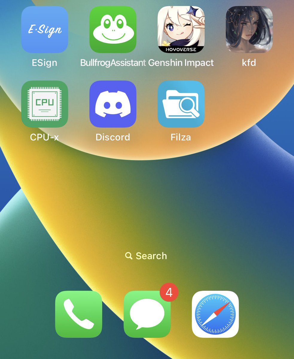 Little_34306's tweet photo. kfd for iPhone 12 Mini, iOS 16.6 beta 1 ONLY

Function:
- Hide dock
- Hide Torch/Cam on LS
- Hide Homebar

I'll add more devices and function when I get time!
Thanks to GenericCoding kfd source.

iPA: https://t.co/20h6EScsZF https://t.co/rk40lQYfvH