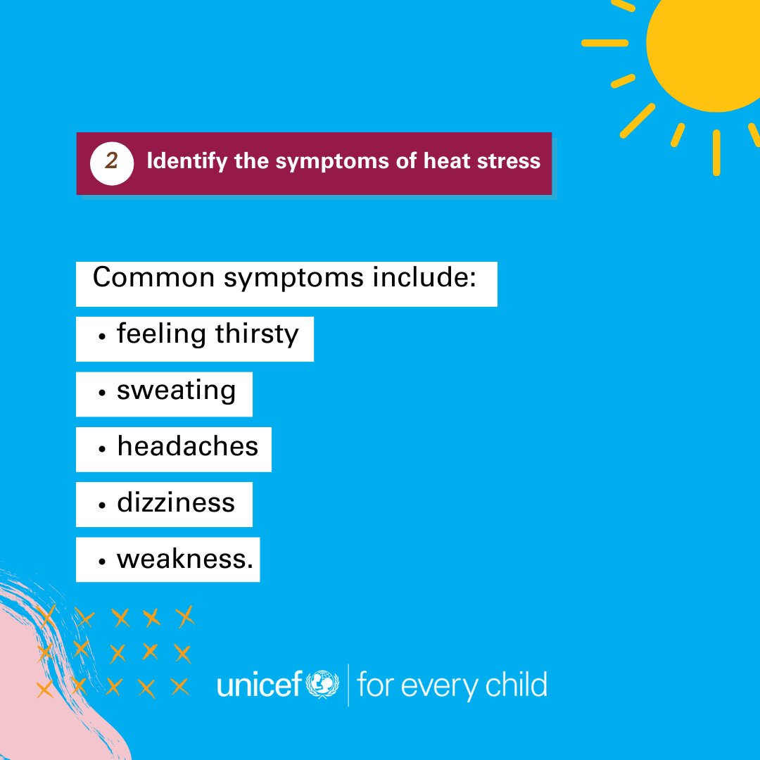 UNICEF's tweet photo. In extreme heat conditions, children are more at risk than adults.

Want to make sure they are better prepared and protected on hot days?

These tips will help you👇 https://t.co/svWG9X9EtN