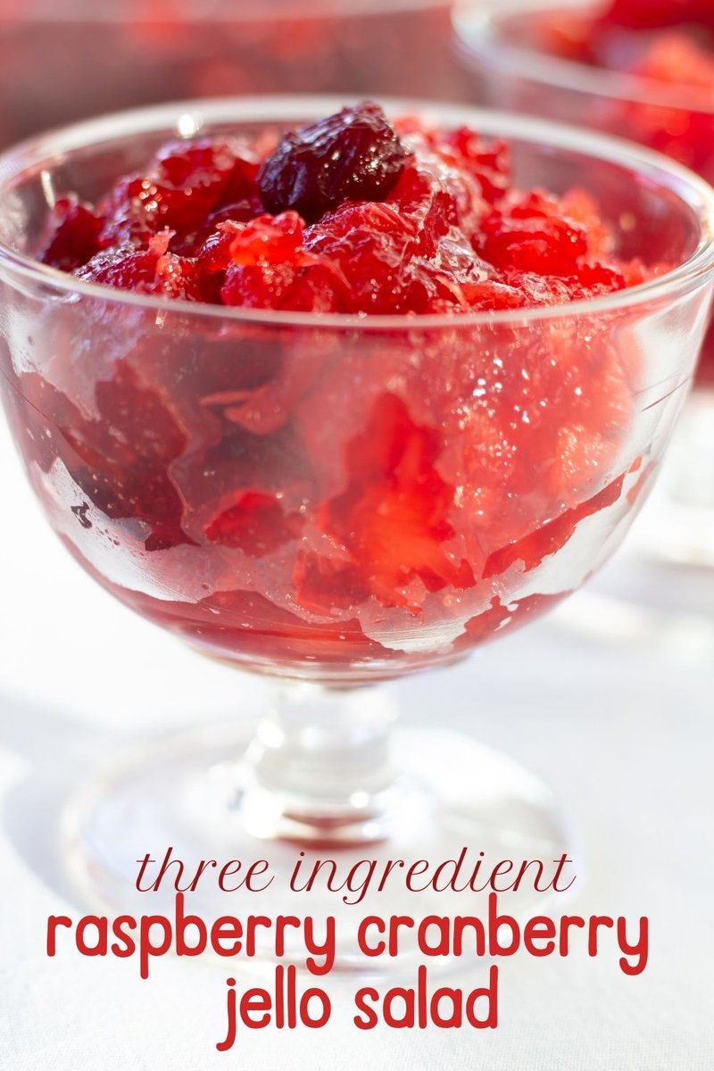 mindycancook's tweet photo. Cranberry Raspberry Jello Salad Recipe ⇣ https://t.co/47BVpmyRsX This tangy and sweet Jello salad is a family favorite! You can add nuts, pears, and whatever you'd like but we present our three ingredient recipe! #jellosaladrecipe #raspberryjello #cranberryraspberryrecipes https://t.co/FUC8pXKxRd