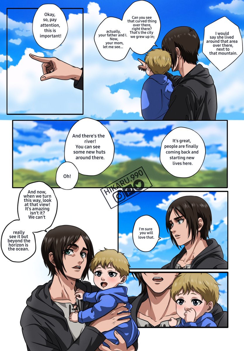 Hikaru990's tweet photo. ¡Hola gente!
 Estuve muy ausente estas semanas pero ya estoy de regreso, hice un comic basado en una historia esto no hubiera sido gracias @Tree_fromYT ella fue ideal se los agradezco mucho y espero que les guste. 😊👍

#アルミン・アルレルト  #エレン・イェーガー  #アルミカ https://t.co/LXSLODDR9G