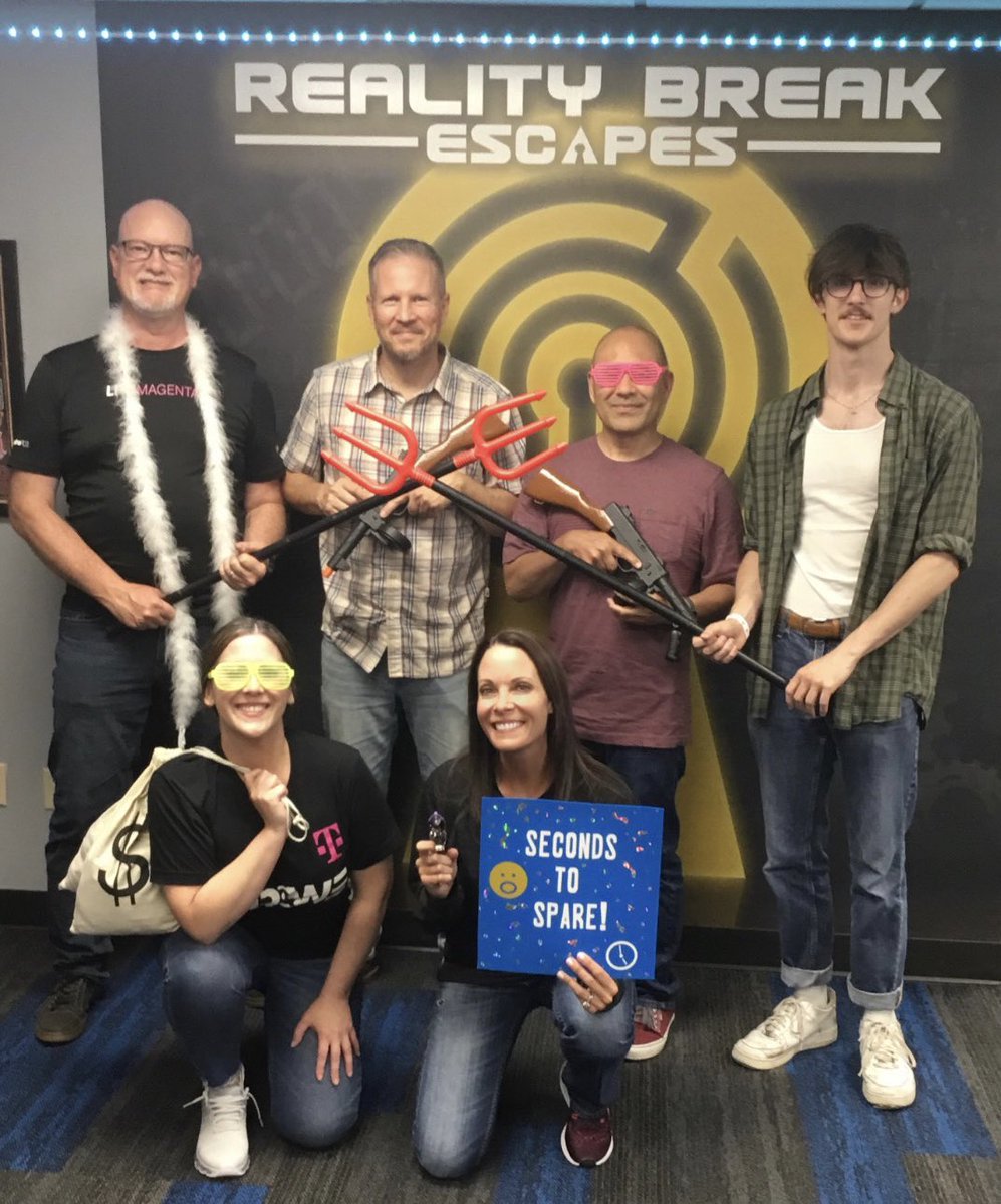 Another successful team outing! We escaped and once again, no one got yelled at! I’m beginning to think my team is making up lies about my competitive streak 😁