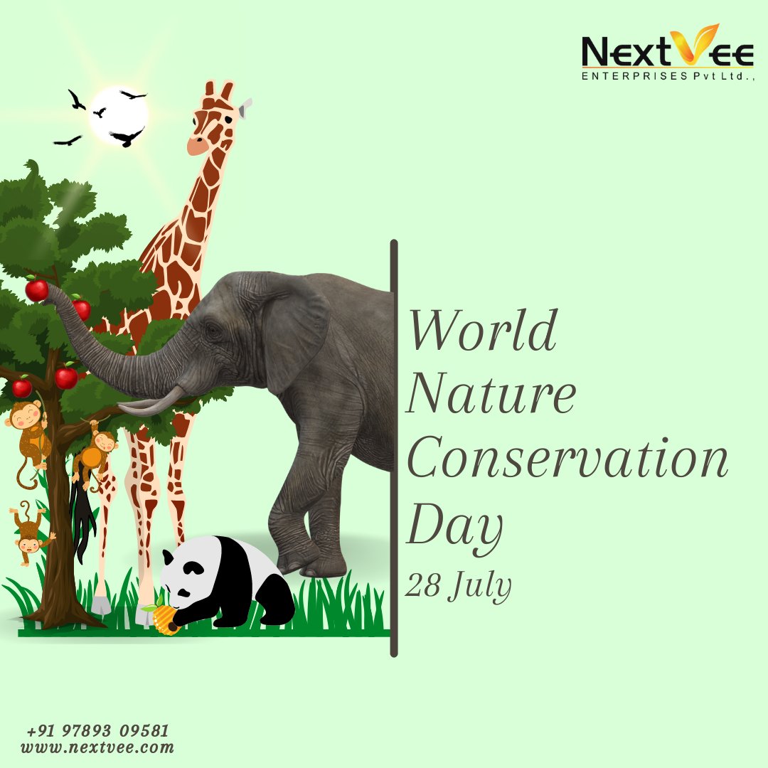 Nextveesocial's tweet photo. "World Nature Conservation Day celebrates protecting Earth's biodiversity, urging sustainable actions for a greener future. Join the global movement!" https://t.co/MlPT29WA1s