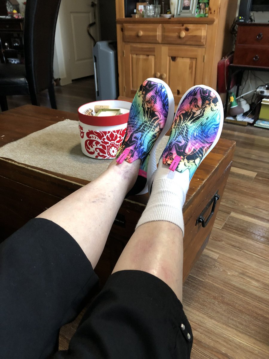 dohamolly's tweet photo. @SKECHERSUSA my mother has #Alzheimers and #dementia, sometimes it is hard for her to find shoes that match each other. (Part of the disease) Today we went and found these beauties for her tiny little 3.5 size foot. It was love at first sight and she just loved the colors. ❤️❤️❤️ https://t.co/yhCtNOuqLy