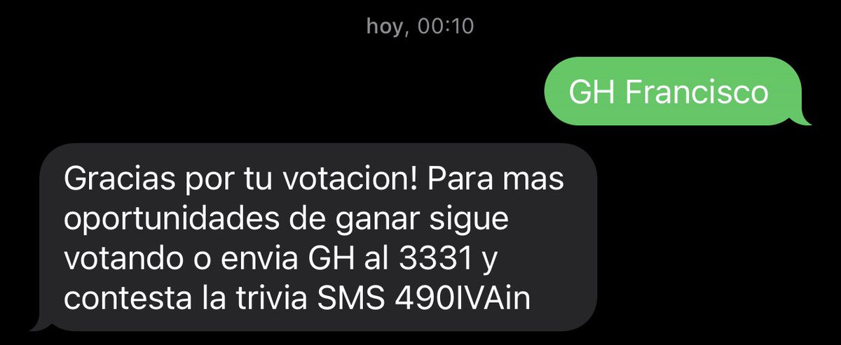elqueestaactivo's tweet photo. Lo siento pero la Coni No se va hagamos algo , guarde los votos para esta semana daré 20 para el Pancho solo pido que ustedes manden siquiera 1 voto al 3331 de Francisco al 3331
#GranHermanoChile
#ComplotEnGH
#GranhermanoCHV https://t.co/KAlH52HMGk