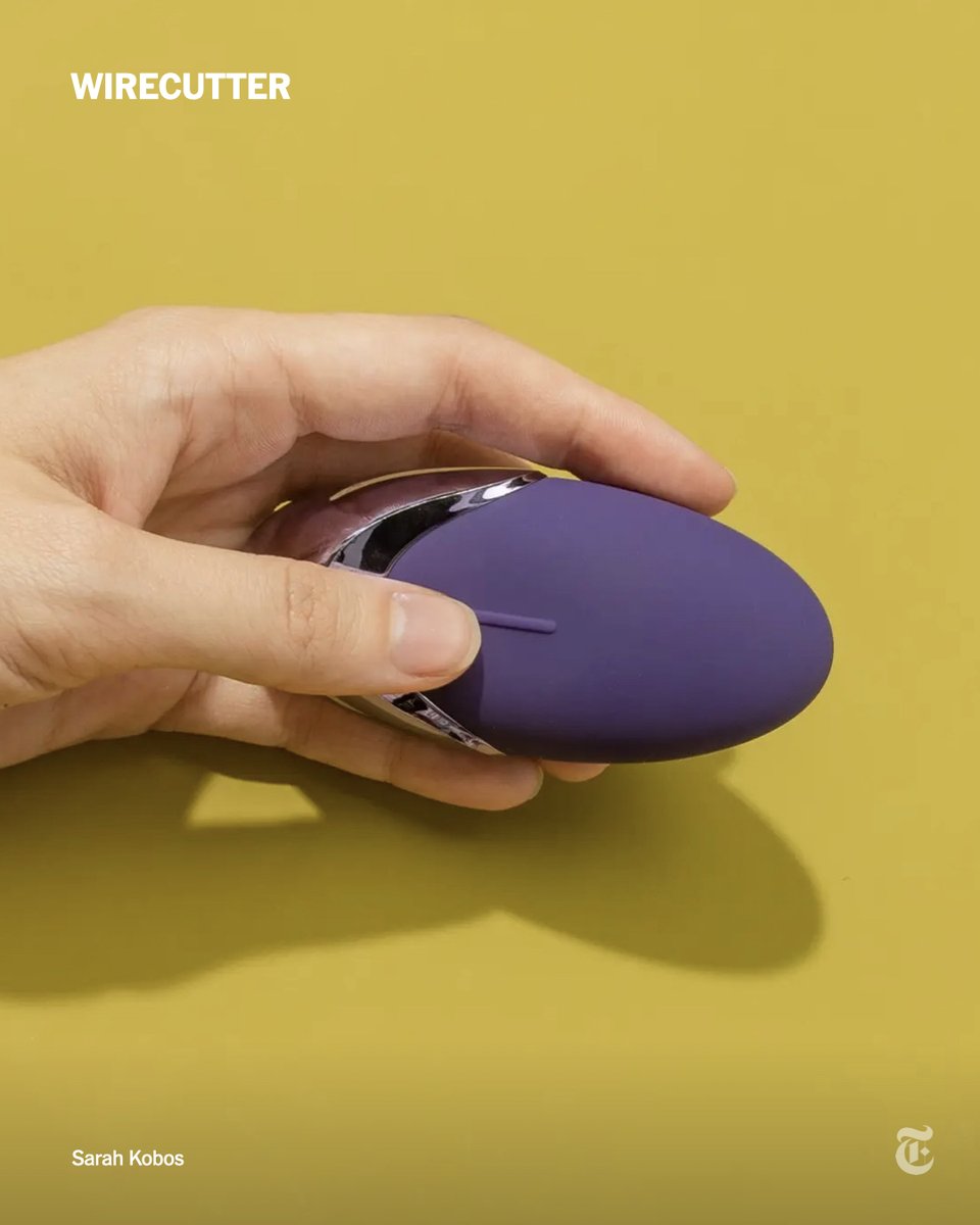 nytimes's tweet photo. After 150 hours of research, @Wirecutter believes they have found the five best clitoral vibrators.

One of our testers said that after a few weeks of use, she had “already recommended it to several people based on how awesome it is and the price.” https://t.co/5CtQDiSQu7 https://t.co/rUG4YhJbGu