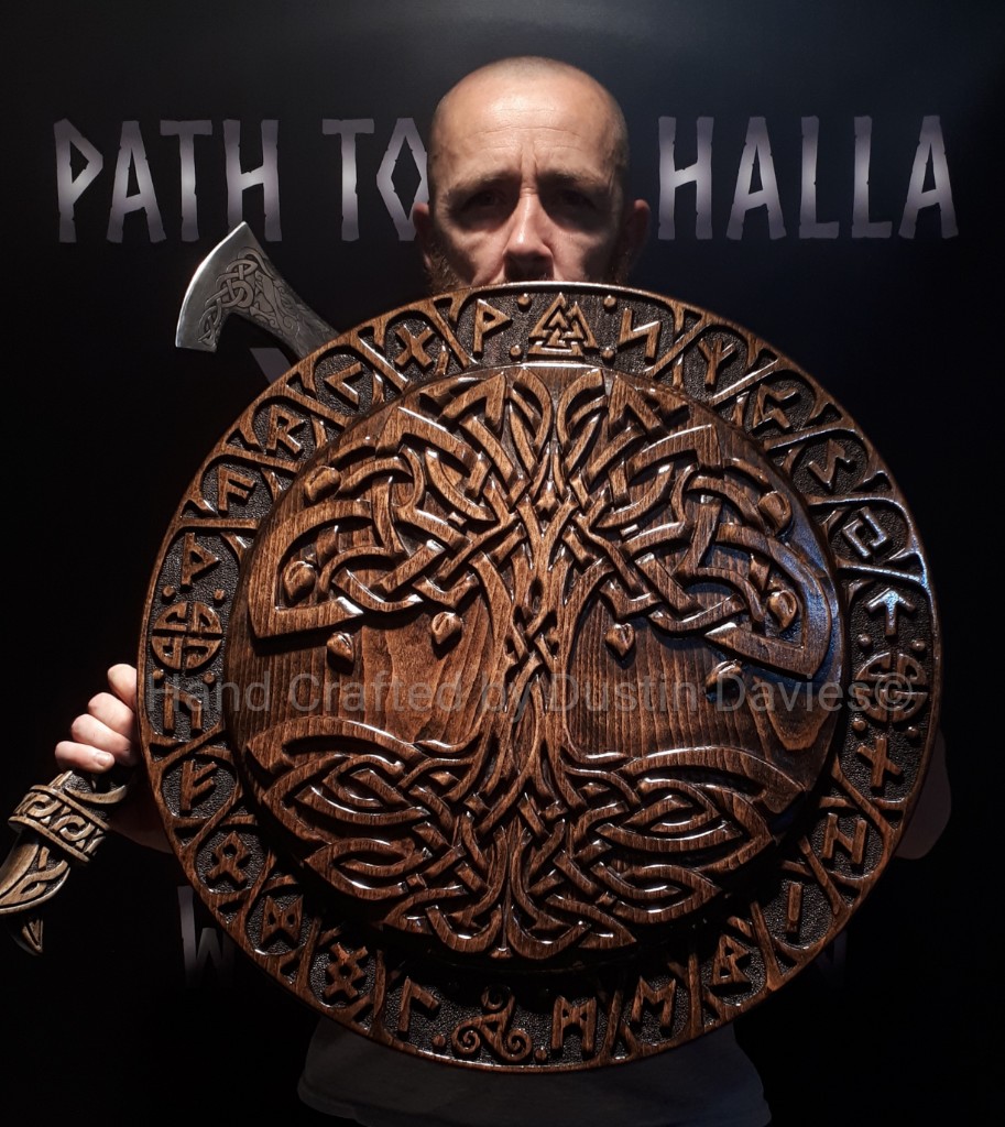 DustinDavieswc's tweet photo. HandCrafted Yggdrasil Shield
Designed and Crafted by Dustin Davies.
#norse #norseshield #viking #vikingshield #norseart #yggdrasil #vikingart #vikings #pagan #norsepagan #vikingart #woodcrafter #woodworker #woodcraft #woodworking #handcrafted #handcraft https://t.co/5xxHQ0wFx4