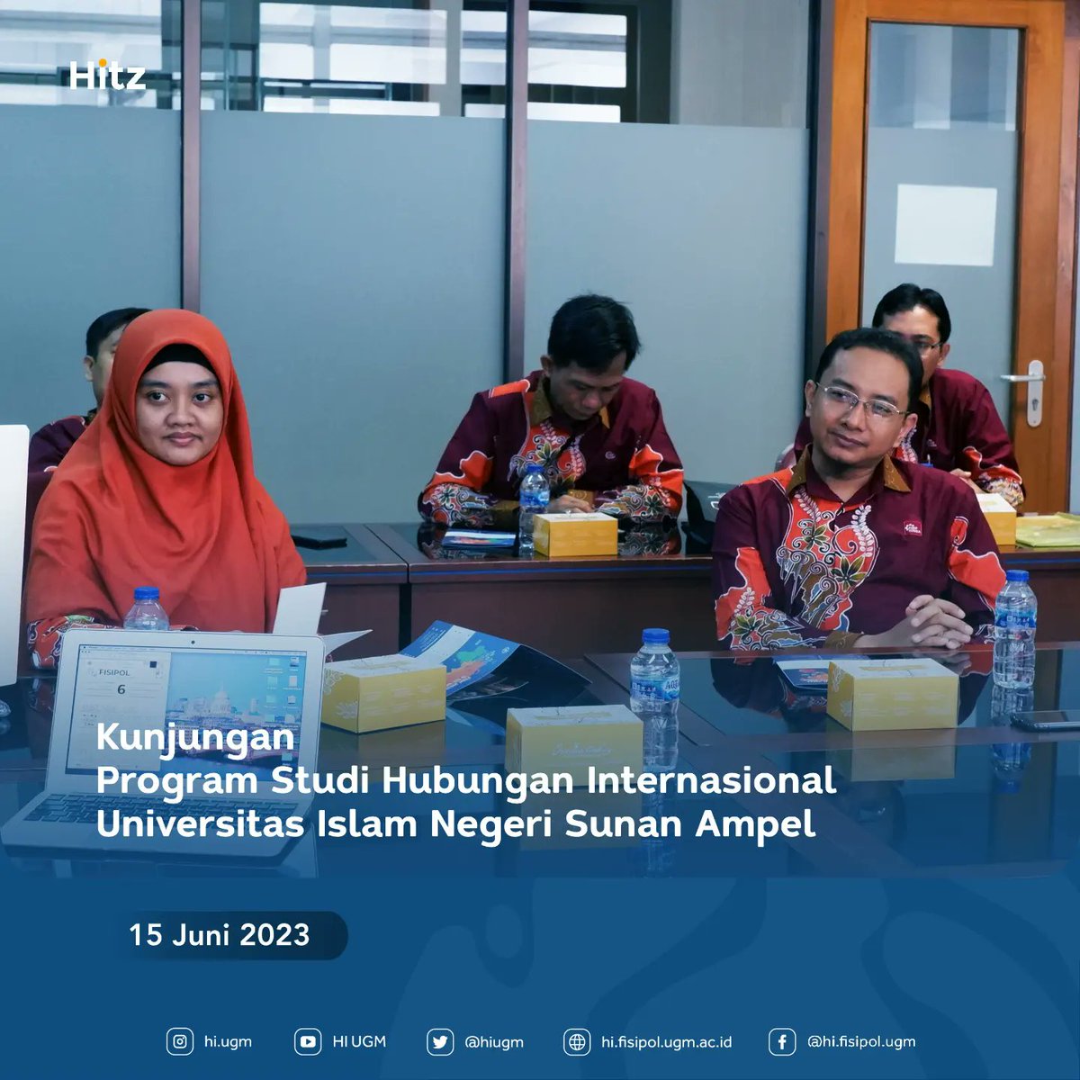 HIUGM's tweet image. DIHI UGM menerima kunjungan dari HI Sunan Ampel, pada 15 Juni lalu. Terima kasih atas kunjungannya, semoga diskusi yang dilakukan dapat menjadi inspirasi dan memperkuat hubungan baik di antara kedua instansi 🤝
#hiugm #kunjungan #uinsa #surabaya #jogja