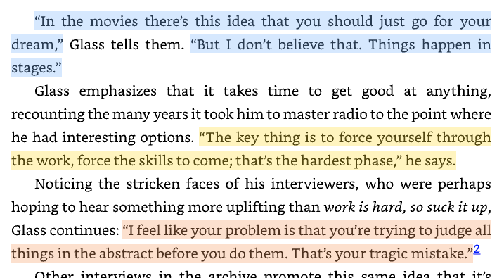 activerecall's tweet photo. Move from abstract to something real to judge

Kallaway: Make 25

Pick a topic and format and publish 25 things. If you're posting about every weekday, this will be 5-6 weeks.

The most important thing you'll know by the end of it: do you enjoy making that content? https://t.co/JCbFe1rIpr