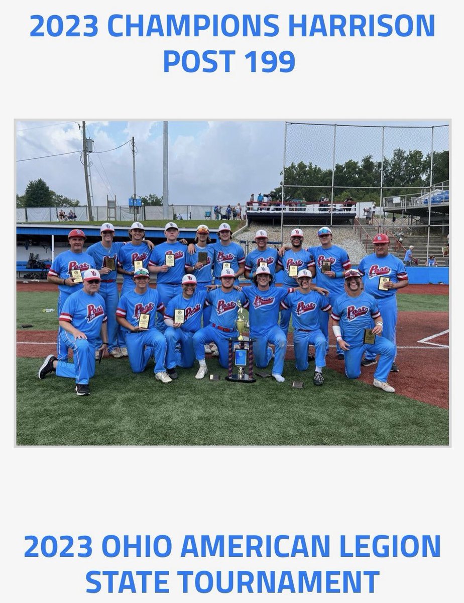 HendoChip's tweet photo. Congrats @WilliamHendon4 and all the member of Harrison Post 199 for winning the state championship. https://t.co/VSWAoUvQp7