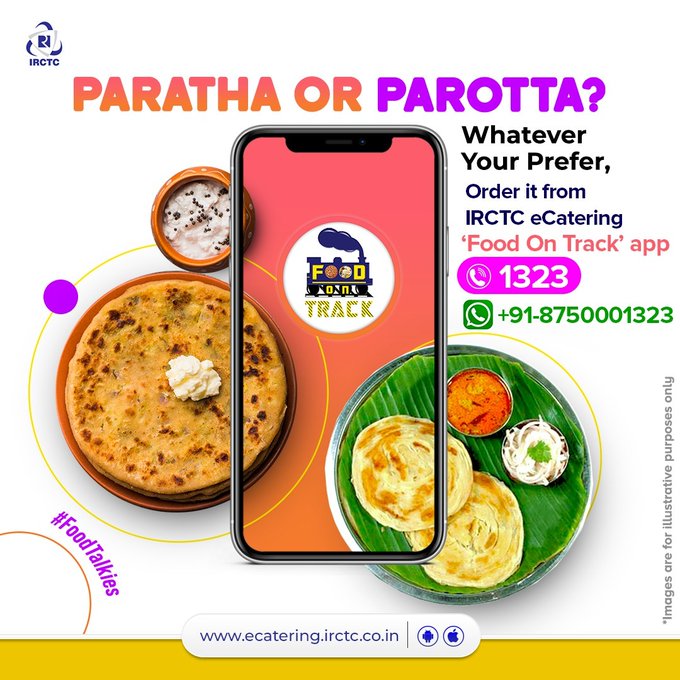 SIONLINE1's tweet photo. what would you like to have.. Paratha or Parotta in the comments. Order Online or install #FoodOnTrack app https://t.co/fV2HOi48Tk